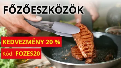 20% KEDVEZMÉNY FŐZÉSHEZ